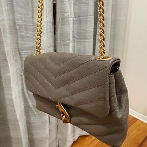 Rebecca Minkoff Taupe Quilted Shoulder Bag